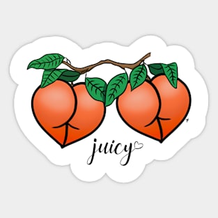 Juicy Peach butts Sticker